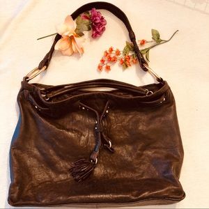 Sigrid Olsen Chocolate Brown Tassel Purse